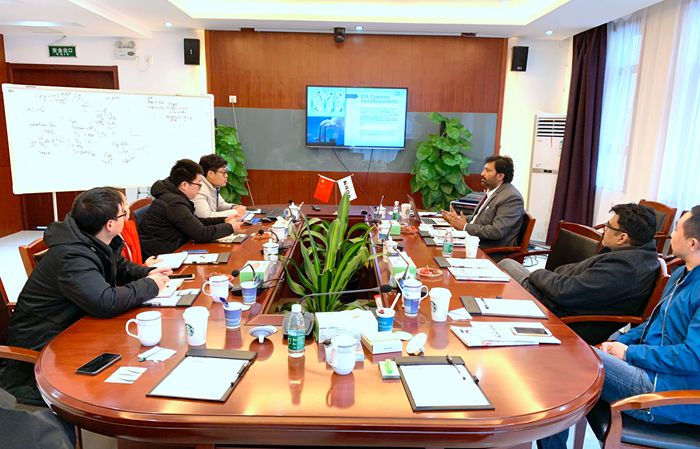 熱烈歡迎印度CASE GROUP公司一行蒞臨安徽科達潔能參觀交流